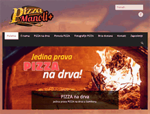 Tablet Screenshot of manoli-pizza.com